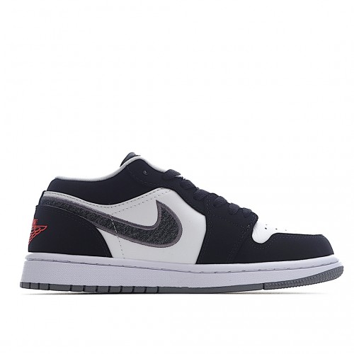 Air Jordan 1 Low Černá Bílý Wolf Šedá InfraČervené 23 553558-029 dámské Pánské AJ1 Obuv