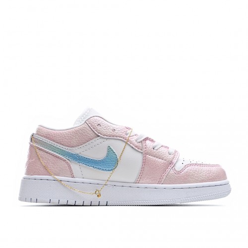 Air Jordan 1 Low Bílý Růžový 553560-130 dámské AJ1 Obuv