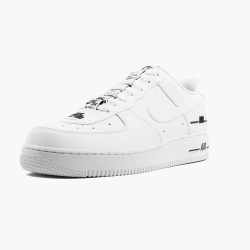 Nike Air Force 1 Low Double Air Low White Černá CJ1379 100 Dámské a pánské Běžné boty