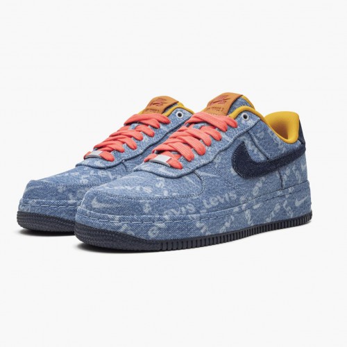 Nike Air Force 1 Low Exclusive Denim CV0670 447 Dámské a pánské Běžné boty