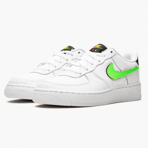 Nike Air Force 1 Low Removable Swoosh White Green Strike AR7446 100 Dámské a pánské Běžné boty