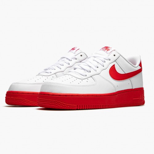 Nike Air Force 1 Low White Red Midsole CK7663 102 Dámské a pánské Běžné boty