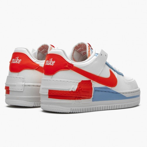 Nike Air Force 1 Shadow Summit White Team Orange CQ9503 100 Dámské a pánské Běžné boty