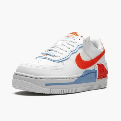 Nike Air Force 1 Shadow Summit White Team Orange CQ9503 100 Dámské a pánské Běžné boty