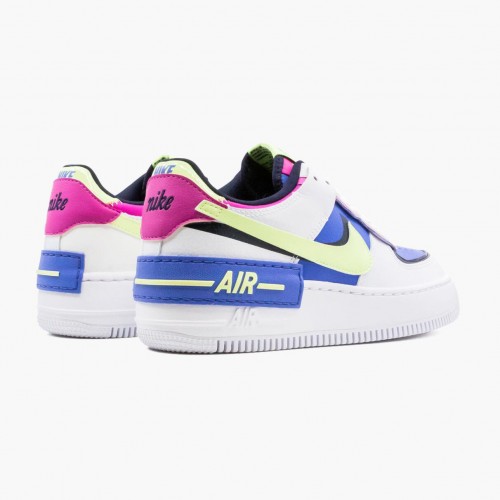 Nike Air Force 1 Shadow White Sapphire Barely Volt CJ1641 100 Dámské Běžné boty