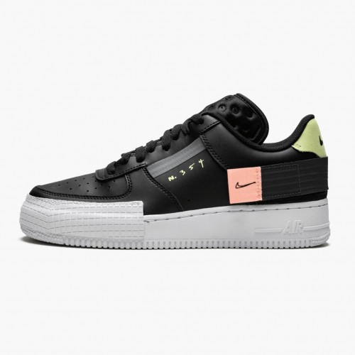 Nike Air Force 1 Type Černá CI0054 001 Dámské a pánské Běžné boty