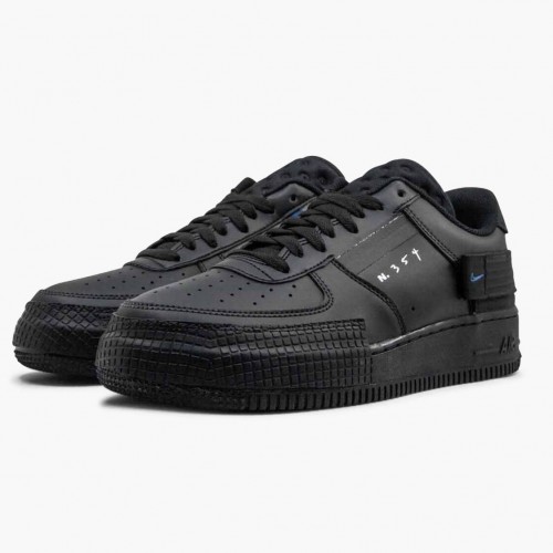 Nike Air Force 1 Type Černá Royal AT7859 001 Dámské a pánské Běžné boty