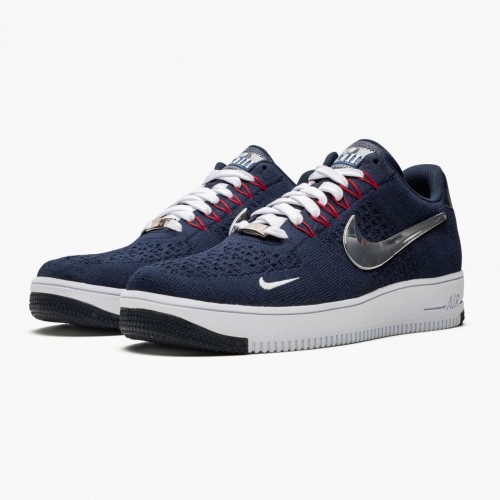 Nike Air Force 1 Ultra Flyknit Patriots 6X Champs CU9335 400 Dámské a pánské Běžné boty