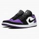 Air Jordan 1 Low Court Purple dámské a pánské Běžné boty 553558 125 Bílý černý-Dvorní fialová AJ1 Jordan Tenisky