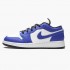 Air Jordan 1 Retro Low "Game Royal" dámské a pánské Běžné boty 553560 124 Bílá/Hra Královský-Černá AJ1 Jordan Tenisky