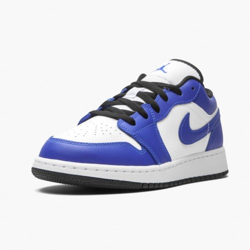 Air Jordan 1 Retro Low Game Royal dámské a pánské Běžné boty 553560 124 Bílá/Hra Královský-Černá AJ1 Jordan Tenisky