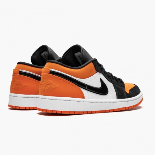 Air Jordan 1 Retro Low ShatteČervené Backboard dámské a Pánské Běžné boty 553558 128 Černá/Bílý-Starfish AJ1 Jordan Tenisky