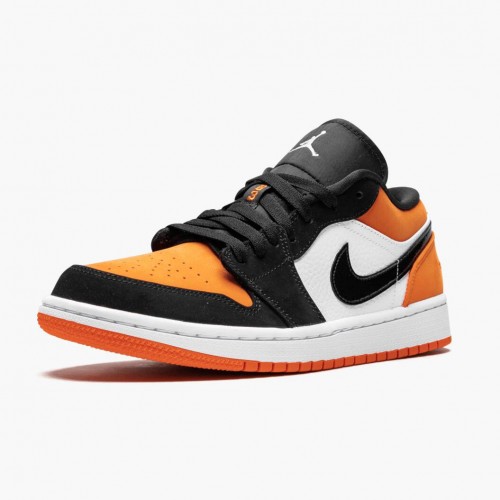 Air Jordan 1 Retro Low ShatteČervené Backboard dámské a Pánské Běžné boty 553558 128 Černá/Bílý-Starfish AJ1 Jordan Tenisky