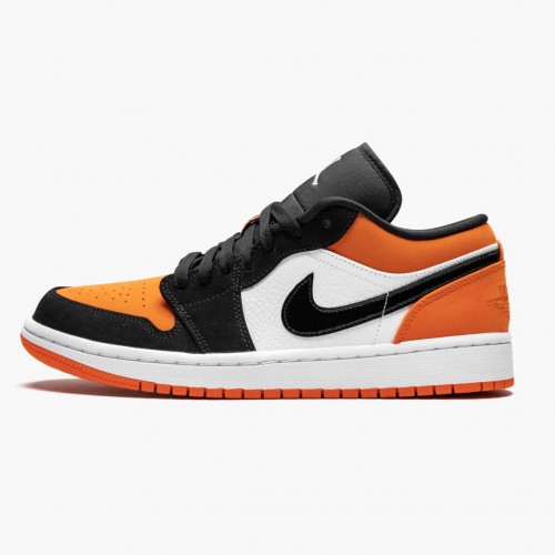 Air Jordan 1 Retro Low Shattered Backboard Black/White Starfish 553558-128