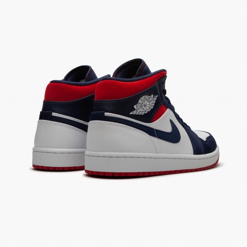 Air Jordan 1 Mid SE USA Běžné boty 852542 104 AJ1 Tenisky