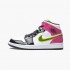 Air Jordan 1 Mid White Black "Cyber Pink" Běžné boty CZ9834 100 AJ1 Tenisky