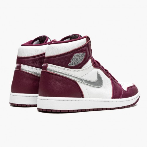 Air Jordan 1 Retro High OG Bordeaux Bordeaux/White/Metallic Silver 555088-611