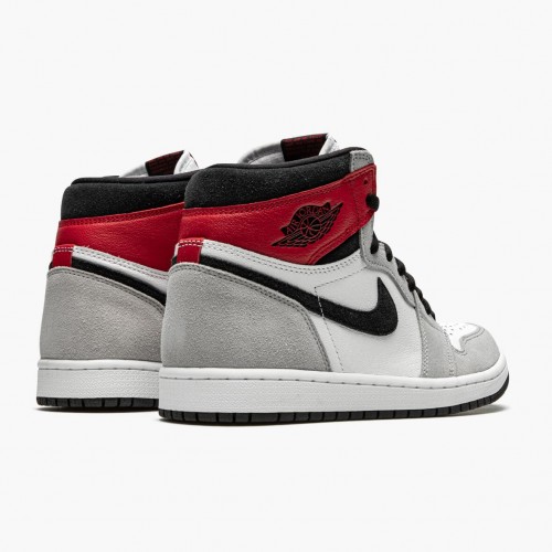 Air Jordan 1 Retro High OG Light Smoke Grey Bílá/černo-světlá kouřově šedá-V 555088 126 Pánské/WoPánské AJ1 Jordan Tenisky