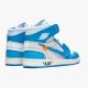 Air Jordan 1 Retro High Off-White University Blue dámské a pánské AJ1 Obuv AQ0818 148 Bílý Jordan Tenisky