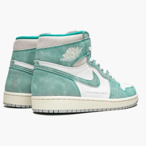 Air Jordan 1 Retro High Turbo Green Turbo Zeleno/Sail-Bílé basketbalové boty 555088 311 Unisex Jordan Tenisky