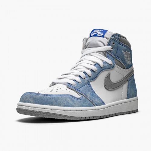 Air Jordan 1 Retro High OG Hyper Královský 555088 402 Hyper Královský/Light Smoke Šedá-W dámské a Pánské AJ1 Jordan Tenisky