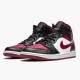 Nike Air Jordan 1 Mid BČervené Toe Černá/Tělocvična červená-Bílý Běžné boty 554724 066 AJ1 Tenisky