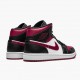 Nike Air Jordan 1 Mid BČervené Toe Černá/Tělocvična červená-Bílý Běžné boty 554724 066 AJ1 Tenisky