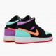 Air Jordan 1 Mid Candy Black/Total Orange 554725-083