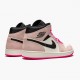 Nike Air Jordan 1 Mid Crimson Tint Crimson Tint/Hyper Růžový-Černá Běžné boty 852542 801 AJ1 dámské a Pánské Tenisky