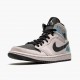 Nike Air Jordan 1 Mid Dirty Powder Iridescent Sotva Růže/Černá/Multi BQ6472 602 pánské/dámské AJ1 Jordan Tenisky