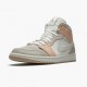 Air Jordan 1 Mid Milan Sail/Light Bone String Shimmer  CV3044-100