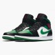 Nike Air Jordan 1 Mid Pine Green Černá/Gym Red-Bílý-Borovice Zelená Běžné boty 554724 067 AJ1 Tenisky