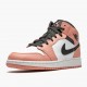 Air Jordan 1 Mid Pink Quartz Pink Quartz/DK Smoke Grey  555112-603