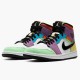 Nike Air Jordan 1 Mid SE Multicolor Bílý/Černá/Lightbulb/ Ora Běžné boty CW1140 100 AJ1 Tenisky