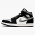 Nike Air Jordan 1 Mid "Satin Šedá Toe" Černá/Anthracite-Sail 852542 011 Tenisky AJ1 Běžné boty