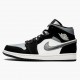 Nike Air Jordan 1 Mid Satin Šedá Toe Černá/Anthracite-Sail 852542 011 Tenisky AJ1 Běžné boty