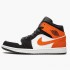 Nike Air Jordan 1 Mid "ShatteČervené Backboard" Černá/Bílý-Starfish Běžné boty 554724 058 AJ1 Tenisky