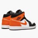 Nike Air Jordan 1 Mid ShatteČervené Backboard Černá/Bílý-Starfish Běžné boty 554724 058 AJ1 Tenisky