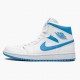 Nike Air Jordan 1 Mid UNC Univerzitní modro/bílá Běžné boty AJ1 Tenisky BQ6472 114