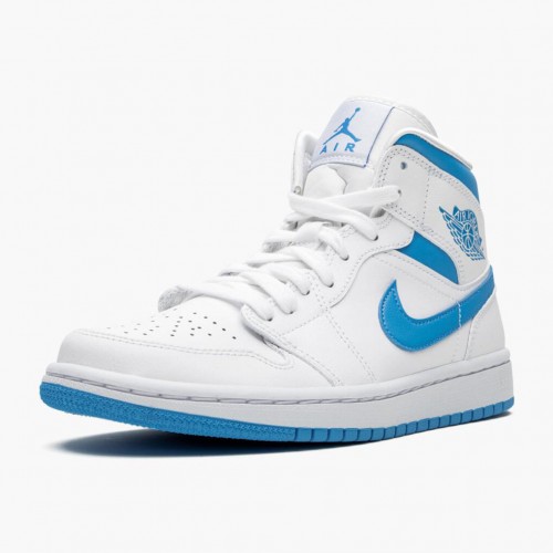 Nike Air Jordan 1 Mid UNC Univerzitní modro/bílá Běžné boty AJ1 Tenisky BQ6472 114