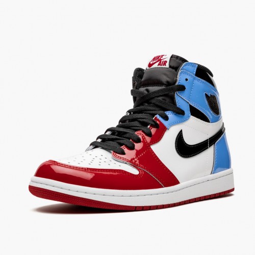 Nike Air Jordan 1 Retro High Fearless Bílý/University-Blue-Varsity CK5666 100 Běžné boty dámské a Pánské AJ1 Tenisky