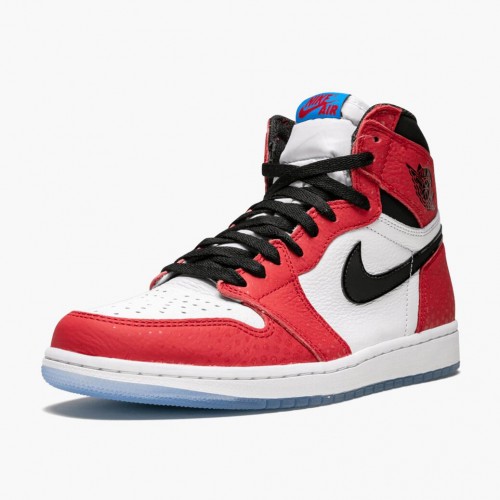 Nike Air Jordan 1 Retro High Spider-Man Origin Story Tělocvična červená/Černá-Bílý-Photo Blue 555088 602 pánské AJ1 Jordan Tenisky