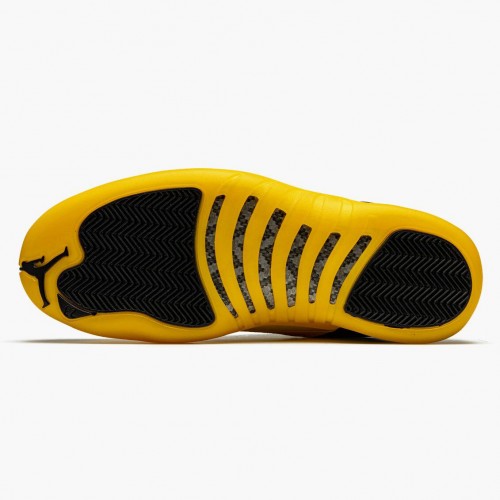 Air Jordan 12 Retro "University Gold" Pánské AJ12 Běžné boty 130690 070 Černá/Černá Jordan Tenisky