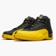 Air Jordan 12 Retro University Gold   Black/Black/University Gold 130690-070