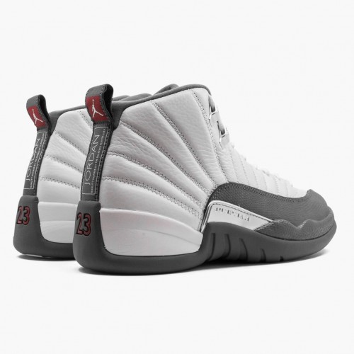 Air Jordan 12 Retro White Dark Grey Pánské AJ12 Běžné boty 130690 160 Bílý/Tmavošedý Jordan Tenisky