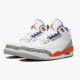 Air Jordan 3 Retro Knicks dámské a Pánské Běžné boty 136064 148 Bílý/ Královský Univerzita Ora AJ3 Jordan Tenisky