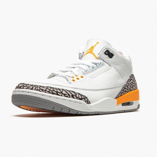 Air Jordan 3 Retro Laser Orange dámské a pánské Běžné boty CK9246 108 Bílý/Laserová oranžová-Cementová šedá AJ3 Jordan Tenisky