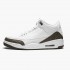 Air Jordan 3 Retro "Mocha" dámské a Pánské Běžné boty 136064 122 Bílý/Chrome/Tmavá mocha AJ3 Jordan Tenisky