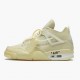 Air Jordan 4 Retro Off-White Sail Sail/Muslin White/Black  CV9388-100