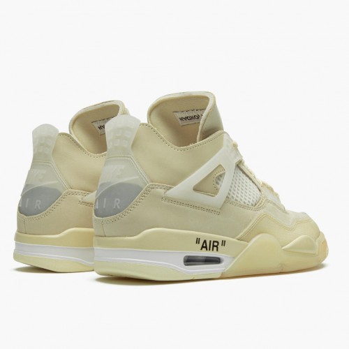 Air Jordan 4 Retro Off-White Sail Sail/Muslin White/Black  CV9388-100